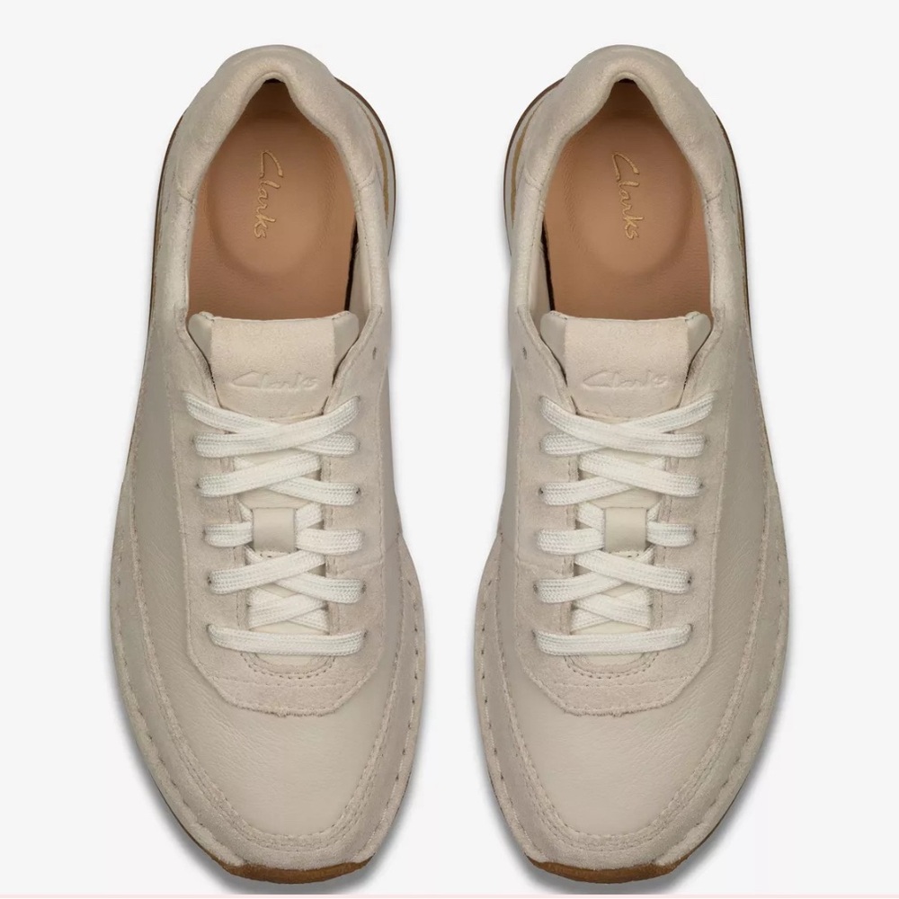 Clarks CRAFT RUN LACE WHITE SUEDE